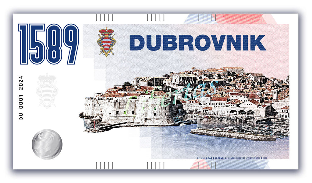 Souvenir Banknote Dubrovnik 1589